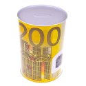 LEAN Metalowa Skarbonka Puszka Banknot 200 Euro 16,5 x 12cm