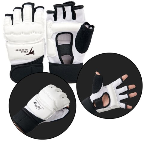 LEAN Rękawiczki Sportowe Do Takewondo Etui Białe Rozmiar XS