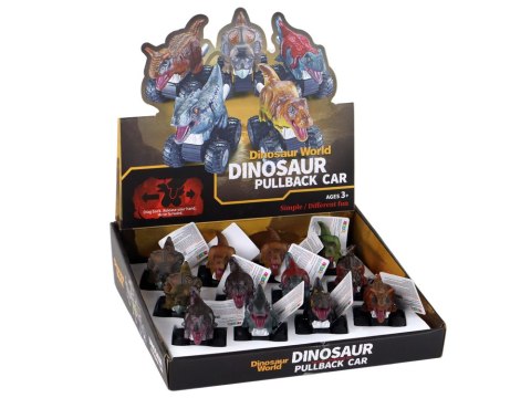LEAN TOYS Autko Dinozaur z Napędem Frykcyjnym Różne Gatunki Kolory LEAN TOYS Autko Dinozaur z Napędem Frykcyjnym Różne Gatunki Kolory