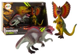 LEAN TOYS Figurki Dinozaurów Spinozaur Dilofozaur Zestaw 2el