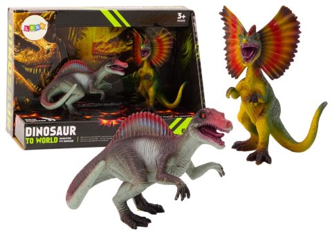 LEAN TOYS Figurki Dinozaurów Spinozaur Dilofozaur Zestaw 2el LEAN TOYS Figurki Dinozaurów Spinozaur Dilofozaur Zestaw 2el