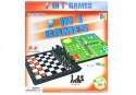 LEAN TOYS Gry 7w1 Zestaw Gier Planszowych Ludo Warcaby