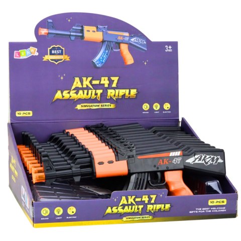 LEAN TOYS Karabin Elektryczny AK47 Dla Dzieci Światła Dźwięki LEAN TOYS Karabin Elektryczny AK47 Dla Dzieci Światła Dźwięki