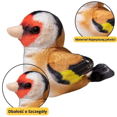 LEAN TOYS Mały Pluszowy Ptak Niebieski Sikorka Szczygieł 10cm LEAN TOYS Mały Pluszowy Ptak Niebieski Sikorka Szczygieł 10cm