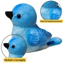 LEAN TOYS Mały Pluszowy Ptak Niebieski Sikorka Szczygieł 10cm