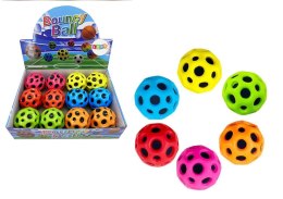 LEAN TOYS Piłeczka Świecąca Do Odbijania Ugniatania z Wgłębieniami 6cm