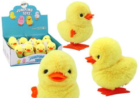 LEAN TOYS Skaczący Kurczak Nakręcany Pluszowy Zabawka Ozdoba Żółty LEAN TOYS Skaczący Kurczak Nakręcany Pluszowy Zabawka Ozdoba Żółty