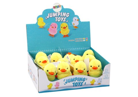 LEAN TOYS Skaczący Kurczak Nakręcany Pluszowy Zabawka Ozdoba Żółty LEAN TOYS Skaczący Kurczak Nakręcany Pluszowy Zabawka Ozdoba Żółty