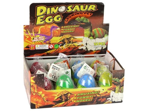 LEAN TOYS Wykluwające się Magiczne Jajko Dinozaura Rosnące 6 cm Kolorowe LEAN TOYS Wykluwające się Magiczne Jajko Dinozaura Rosnące 6 cm Kolorowe