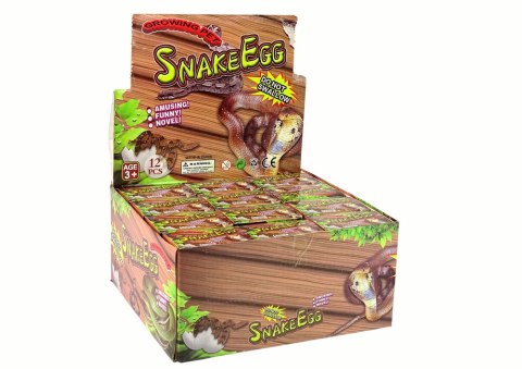 LEAN TOYS Wykluwające się Rosnące Magiczne Jajko Węże 6cm LEAN TOYS Wykluwające się Rosnące Magiczne Jajko Węże 6cm