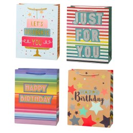 LEAN Torba Prezentowa Urodzinowa Happy Birthday 23 x 18 x 10cm