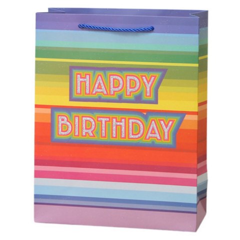 LEAN Torba Prezentowa Urodzinowa Happy Birthday 23 x 18 x 10cm LEAN Torba Prezentowa Urodzinowa Happy Birthday 23 x 18 x 10cm