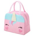 LEAN Torba Termiczna Izolacyjna Śniadaniowa Lunch Bag Jednorożec 23cm