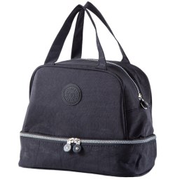 LEAN Torba Termiczna Izolacyjna Śniadaniowa Pas z Regulacją Czarna 27cm