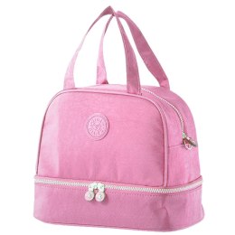 LEAN Torba Termiczna Izolacyjna Śniadaniowa Pas z Regulacją Różowa 27cm