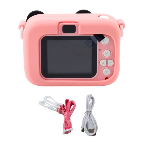 LEAN Toys Aparat Cyfrowy Dla Dzieci Myszka Różowy 48Mpx HD 1080P LEAN Toys Aparat Cyfrowy Dla Dzieci Myszka Różowy 48Mpx HD 1080P