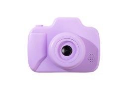 LEAN Toys Aparat Dla Dzieci Zdjęcia Nagrywanie Gry Karta Pamięci 64GB Fioletowy