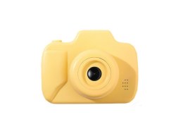 LEAN Toys Aparat Dla Dzieci Zdjęcia Nagrywanie Gry Karta Pamięci 64GB Żółty