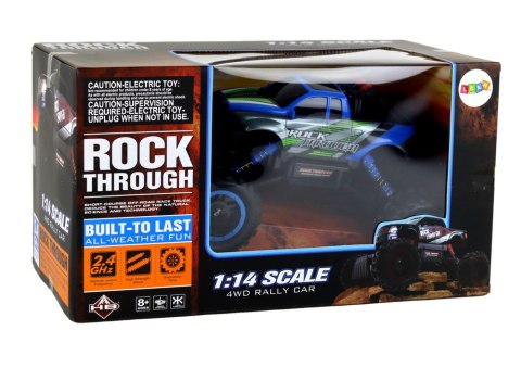LEAN Toys Auto Terenowe Zdalnie Sterowane RC 1:14 2.4G Niebieskie LEAN Toys Auto Terenowe Zdalnie Sterowane RC 1:14 2.4G Niebieskie