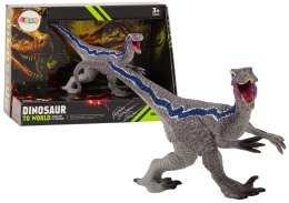 LEAN Toys Dinozaur Figurka Kolekcjonerska Velocitaptor Szary 1El