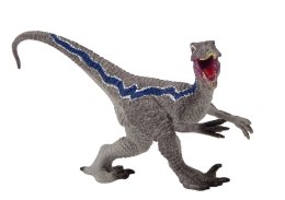 LEAN Toys Dinozaur Figurka Kolekcjonerska Velocitaptor Szary 1El