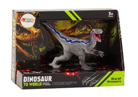 LEAN Toys Dinozaur Figurka Kolekcjonerska Velocitaptor Szary 1El LEAN Toys Dinozaur Figurka Kolekcjonerska Velocitaptor Szary 1El