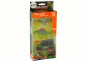 LEAN Toys Dinozaury Figurki Zestaw Auto Rakieta Pomarańczowy