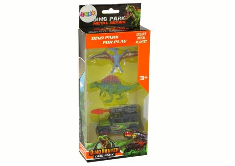 LEAN Toys Dinozaury Figurki Zestaw Auto Rakieta Pomarańczowy LEAN Toys Dinozaury Figurki Zestaw Auto Rakieta Pomarańczowy