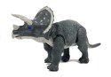 LEAN Toys Duży Dinozaur Na Baterie Triceratops Szary