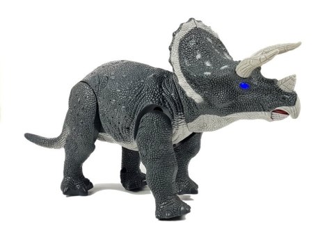 LEAN Toys Duży Dinozaur Na Baterie Triceratops Szary LEAN Toys Duży Dinozaur Na Baterie Triceratops Szary