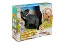 LEAN Toys Duży Dinozaur Na Baterie Triceratops Szary