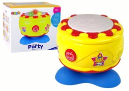LEAN Toys Duży Interaktywny Bębenek Muzyczny Światełka 19 cm
