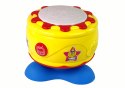 LEAN Toys Duży Interaktywny Bębenek Muzyczny Światełka 19 cm