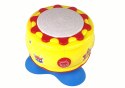 LEAN Toys Duży Interaktywny Bębenek Muzyczny Światełka 19 cm