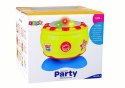 LEAN Toys Duży Interaktywny Bębenek Muzyczny Światełka 19 cm