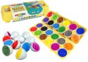 LEAN Toys Edukacyjny Sorter 12 Jaj Pojazdy Auta Kolory Układanka Kształty