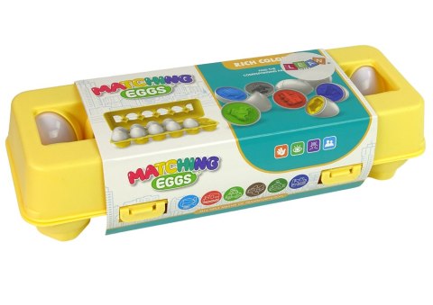 LEAN Toys Edukacyjny Sorter 12 Jaj Pojazdy Auta Kolory Układanka Kształty LEAN Toys Edukacyjny Sorter 12 Jaj Pojazdy Auta Kolory Układanka Kształty