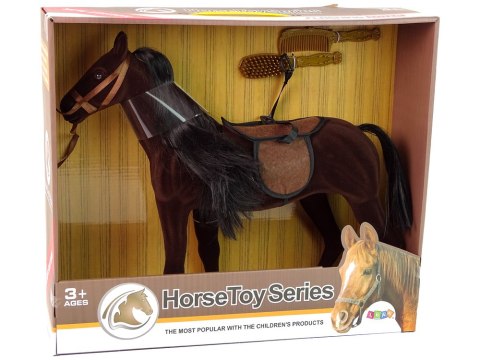 LEAN Toys Figurka Konia Brązowy Akcesoria Do Czesania LEAN Toys Figurka Konia Brązowy Akcesoria Do Czesania
