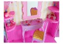 LEAN Toys Garderoba ze Światłem i Lustrem Lalka 26 cm Zestaw Ubrań Akcesoria
