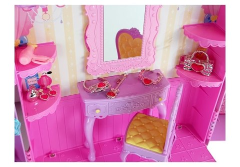 LEAN Toys Garderoba ze Światłem i Lustrem Lalka 26 cm Zestaw Ubrań Akcesoria LEAN Toys Garderoba ze Światłem i Lustrem Lalka 26 cm Zestaw Ubrań Akcesoria