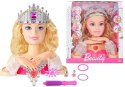 LEAN Toys Głowa Lalki do Stylizacji z Koroną + Akcesoria
