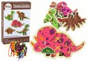 LEAN Toys Gra Zręcznościowa Raj Dinozaurów Sznurowane Kolorowe