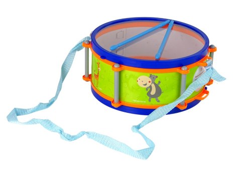 LEAN Toys Instrumenty Muzyczne Zestaw Bęben Tamburyn Flet Kołatka Harmonijka Zwierzęta LEAN Toys Instrumenty Muzyczne Zestaw Bęben Tamburyn Flet Kołatka Harmonijka Zwierzęta