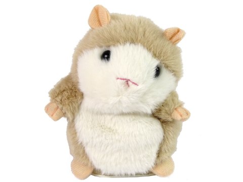 LEAN Toys Interaktywny Gadający Chomik Brązowy Pluszowy Powtarzający Słowa LEAN Toys Interaktywny Gadający Chomik Brązowy Pluszowy Powtarzający Słowa