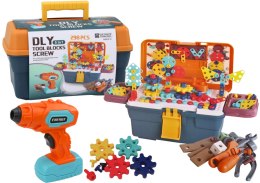 LEAN Toys Klocki Puzzle Konstrukcyjne 3D W Skrzynce DIY Rozkręcanie Wiertarka