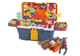 LEAN Toys Klocki Puzzle Konstrukcyjne 3D W Skrzynce DIY Rozkręcanie Wiertarka