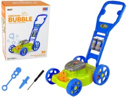 LEAN Toys Kosiarka Maszyna do Baniek Mydlanych Niebieska Bańki Mydlane Muzyka