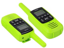 LEAN Toys Krótkofalówki Walkie-Talkie Zielone Zasięg 3km Gadżet Do Komunikacji