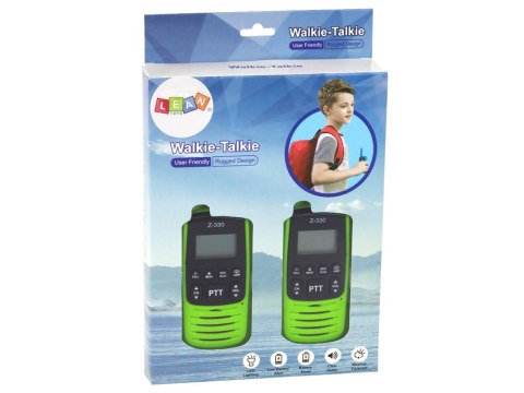 LEAN Toys Krótkofalówki Walkie-Talkie Zielone Zasięg 3km Gadżet Do Komunikacji LEAN Toys Krótkofalówki Walkie-Talkie Zielone Zasięg 3km Gadżet Do Komunikacji