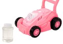LEAN Toys Maszyna Do Baniek Mydlanych Kosiarka Jeździk z Rączką Różowa